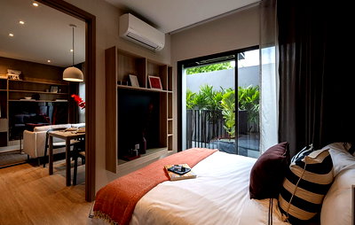 คอนโดให้เช่า :  🔥20K/Mo 2นอน ห้องใหม่แกะกล่อง แต่งสวย เฟอร์แน่น ส่วนกลางจัดเต็ม ทำเลดีมาก อยู่บนถนนประดิษฐ์มนูธรรม ใกล้ Central East Ville @ Noble Create