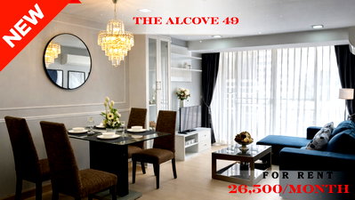 Condos for rent : 🍀🍀🍀 Prime Thonglor Location 🚆 For Rent 📍 The Alcove 49 🌸  (Line: @rent2022) Great location, ready to move in ✨ A10025