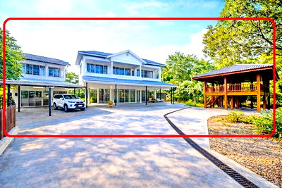 เช่าบ้านเดี่ยว วิทยาลัยดุสิตธานี : คฤหาสน์ 3หลัง 1ไร่ 1งาน 32ตรว. ทรู ดิจิทัล พาร์ค 2กม. 9นอน 5น้ำ ไบเทค บางนา 4กม. สุขุมวิท 101-1 Ice bath วชิรธรรมสาธิต39-49 BTSอุดมสุข