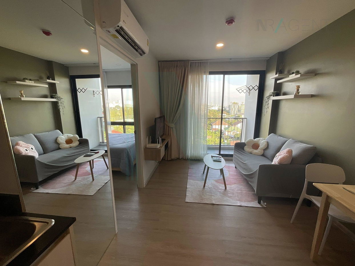 รูป 🚩 ขายคอนโด โดว์เช่ ลาซาล อาคาร 1 ชั้น 8 1 ห้องนอน ขนาด 31 ตรม ใกล้ Summer Lasalle - รูปที่ 2/8