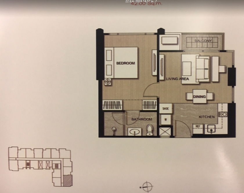 รูป 🎈 #CT2406_290 🎈💥ด่วน💥ว่าง25 มี.ค69 รีบคลิก ก่อนหลุดมือ‼️ 𝗙𝗼𝗿 𝗥𝗲𝗻𝘁3️⃣5️⃣ k.🔥🔥 #ใกล้BTSอโศก  คอนโด  เอดจ์บายแสนสิริสุขุมวิท23  - รูปที่ 5/6