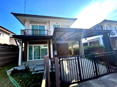 Houses for rent Chakri Naruebodindra Medical Institute : 💥CP-10298💥 For Rent: 2-story detached house in Passorn Theparak - Bangna Village. Ready to move in. 👉Add Line @rentbkk