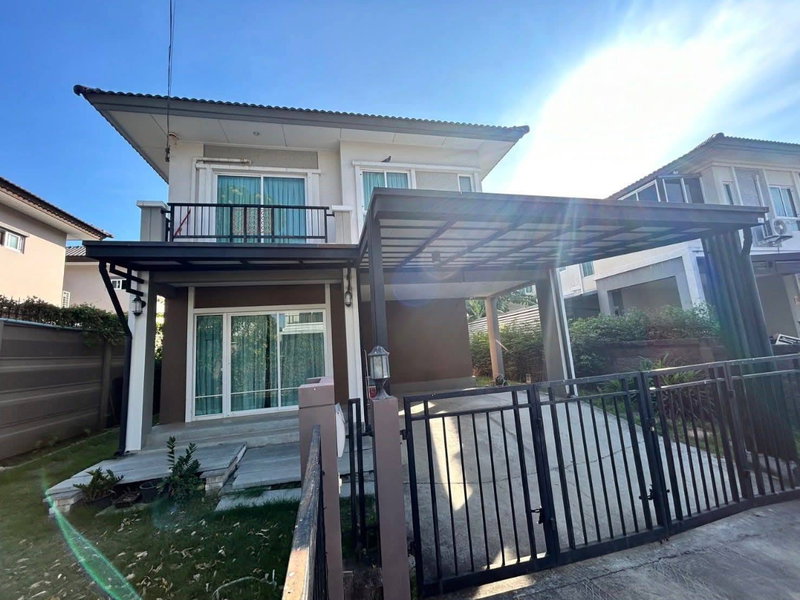 บ้านเดี่ยวให้เช่า : 💥CP-10298💥ให้เช่า บ้านเดี่ยว 2 ชั้น หมู่บ้าน ภัสสร เทพารักษ์ - บางนา เฟอร์และเครื่องใช้ไฟฟ้าครบ พร้อมอยู่👉แอดไลน์ @rentbkk