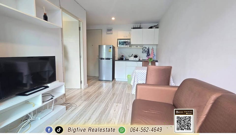 รูป A69-014 ปล่อยเช่า สัมมากร เอส เก้า ขนาด 28 ตารางเมตร เฟอร์นิเจอร์และเครื่องใช้ไฟฟ้าครบ🔸 - รูปที่ 5/8