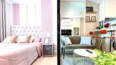 Condos for rent BTS Udom Suk : Exclusive!📌 Condo for rent, Sukhumvit, near BTS Udomsuk, 1 bedroom, complete electrical appliances. There is a washing machine. Fully decorated 🔴