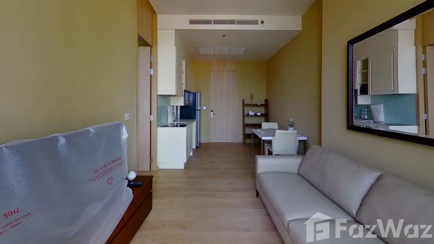 รูป คอนโดให้เช่า 1 ห้องนอน ในโครงการ โนเบิล บี นายทีน 665988 - รูปที่ 2/5