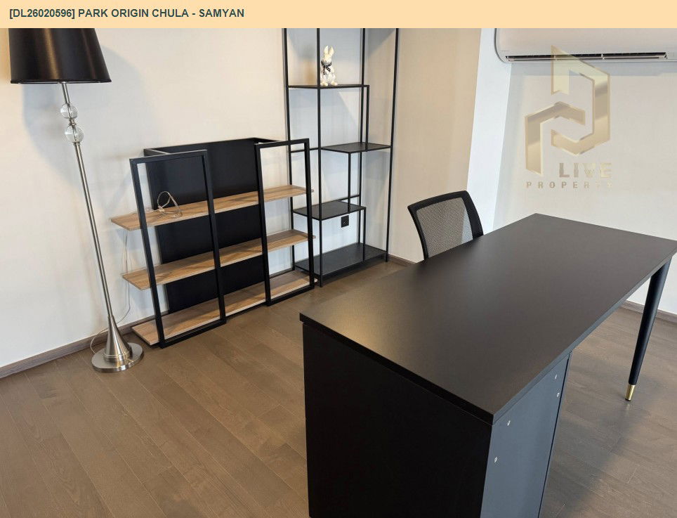 รูป DL26020596 ให้เช่าคอนโด พาร์ค ออริจิ้น จุฬา - สามย่าน (PARK ORIGIN CHULA - SAMYAN) ใกล้ MRT หัวลำโพง พร้อมเข้าอยู่ โทรด่วน 0614453194 LineID @162cjixi - รูปที่ 4/12