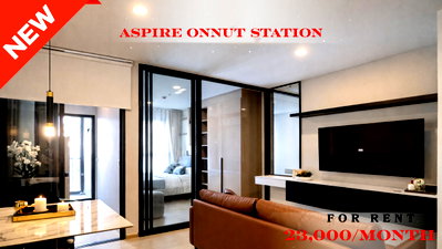Condos for rent : 🍀🍀🍀 Prime Onnut Location 🚆 For Rent 📍 Aspire Onnut Station 🔥🔥  (Line: @rent2022) Great location, ready to move in ✨ A10630