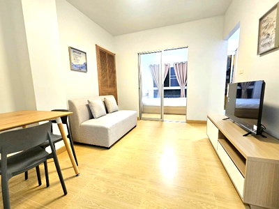 Condos for rent : 🔥 NTC Home offers for rent The Kit Khlong Luang, near Thammasat University, Building B8, 1st floor (6,500 THB/month), 28 sq m, fully furnished.