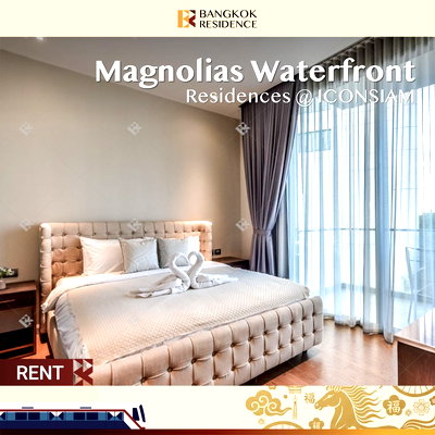 Condos for rent : Magnolias Waterfront 💎Available Unit with Breathtaking River View 🌊 Near BTS Charoen Nakhon 