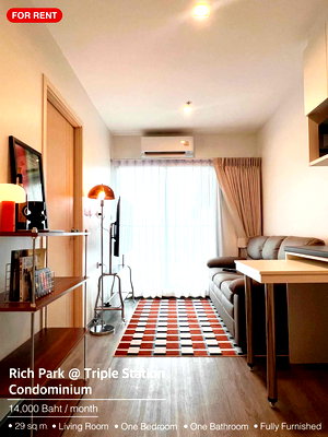 คอนโดให้เช่า : ห้องว่าง💥🔔⚠️🏘️Ⓜ️กดปุ่มแอดไลน์💥สวนหลวง💥ริชพาร์ค @ ทริปเปิ้ล สเตชั่น🔴🟢🟡