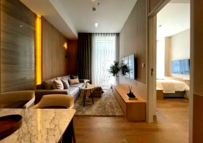 Condos for sale : SL035/SellMUNIQ Langsuan, luxury condo next to Lumpini Park. New room, fully furnished, with Sky Lounge, garden view.