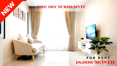 Condos for rent : 🍀🍀🍀Cozy room 🍀 For Rent📍The Sky Sukhumvit 🔥🔥  (Line: @rent2022) Great location, ready to move in ✨ A09990
