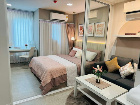 🏙️ เปิดจองให้เช่า Kave Island ตึก Dชั้น 4 📐 ขนาด: 24ตร.ม. วิวสระ