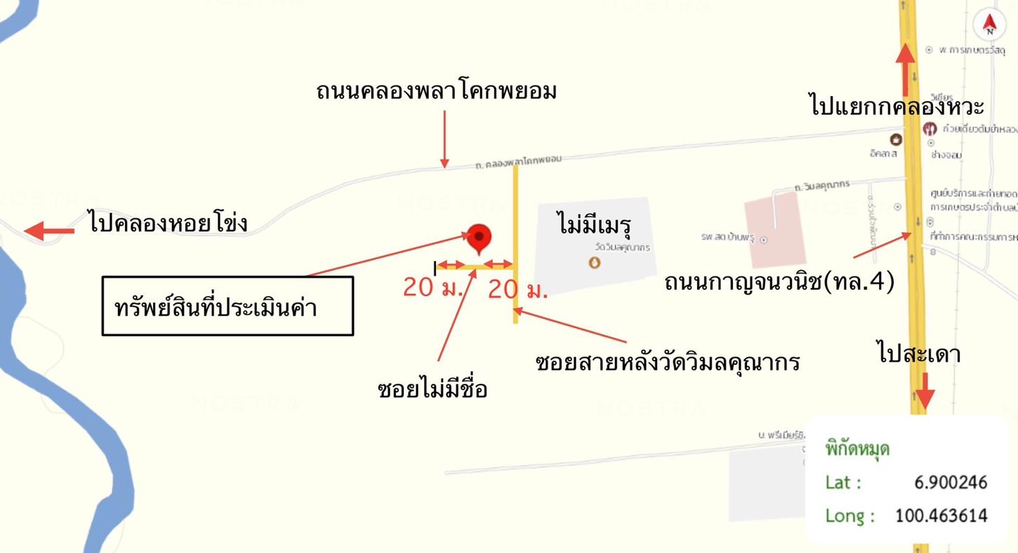 รูป ที่ดินว่างเปล่า สำหรับขาย - บ้านพรุ หาดใหญ่ สงขลา - รูปที่ 15/16