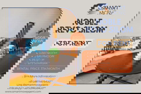 🔥 สำหรับเช่า !! ห้องมุม, ชั้นสูง 22++, ห้องหายาก !!🔥 Code C20221200903..........Noble Revo Silom, 2 ห้องนอน, 2 ห้องน้ำ, แต่งครบ, พร้อมเข้าอยู่📣📣