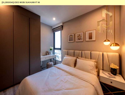 Condos for rent BTS Punnawithi : DL25020343 Condo for rent, IDEO Mobi Sukhumvit 66. Ready to move in. Call now 0800343450 Line ID @655ebbvc