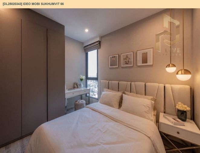 DL25020343 Condo for rent, IDEO Mobi Sukhumvit 66. Ready to move in. Call now 0800343450 Line ID @655ebbvc