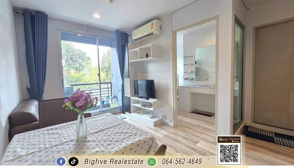 รูป A69-014 ปล่อยเช่า สัมมากร เอส เก้า ขนาด 28 ตารางเมตร เฟอร์นิเจอร์และเครื่องใช้ไฟฟ้าครบ🔸 - รูปที่ 6/8