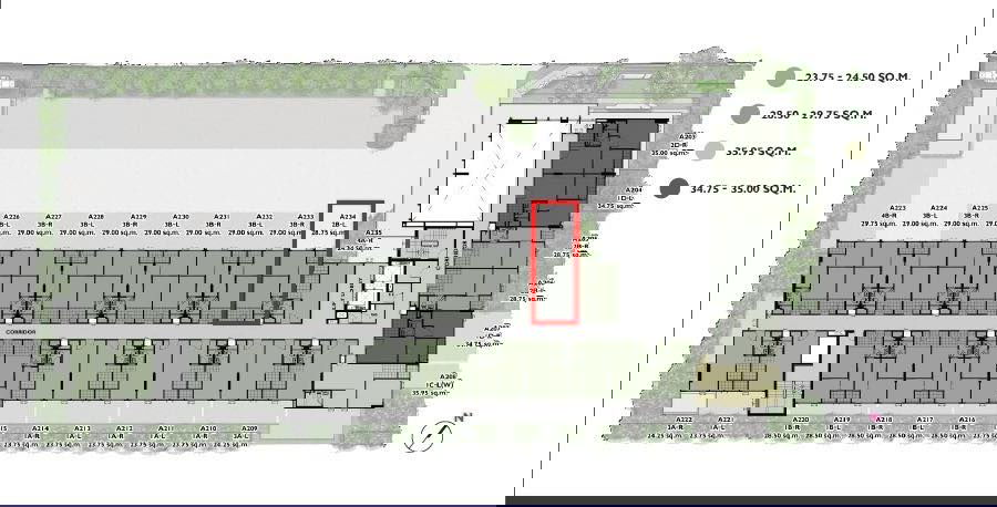 รูป ND0111  ปล่อยเช่า Plum Condo สุขุมวิท62 ทิศเหนือ  - รูปที่ 12/13
