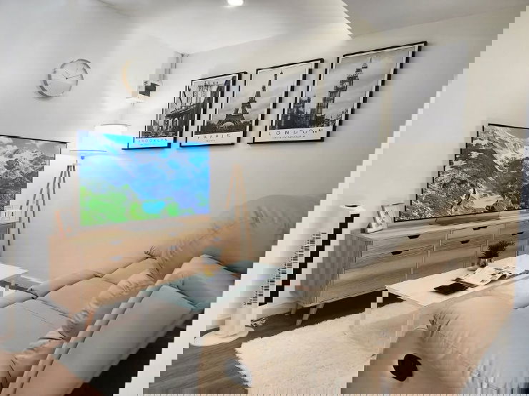 รูป เช่าคอนโดSRLandพร้อมเฟอร์ฯ ห้องรีโนเวทใหม่ทั้งหมด ใกล้เซนเฟส , ม.พายัพ , Metamall , ตลาดแม่กวง ตึก C2 ชั้น 8 ห้องใหม่ - รูปที่ 2/9