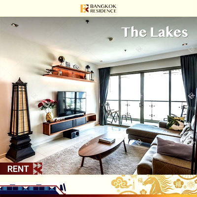 คอนโดให้เช่า :  Spacious Unit at The Lakes 💫 Large Balcony Park View Living 🌳 