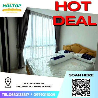 Condos for rent : #Z4725💥 200269 🔥Condo for Rent: The Clev Riverline Chaophraya - Wong Sawang