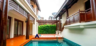 Houses for rent ViMUT Theptarin Rama 4 Hospital : 🔼🔽 AccomA 📩 Private Swimming Pool 3 BR House @ (AA32828)