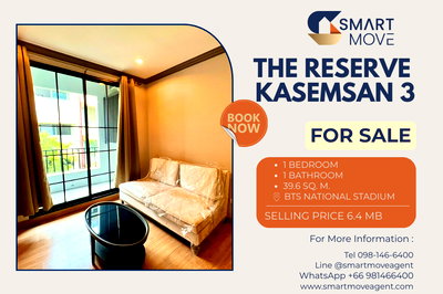 ขายคอนโด : 🔥 ขายพร้อมผู้เช่า !!🔥 Code C20230209687..........The Reserve Kasemsan 3, 1 ห้องนอน, 1 ห้องน้ำ, วิวสวน, ทำเลทอง, แต่งครบ, ราคาพิเศษ!!📣📣