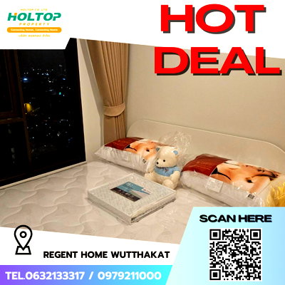 คอนโดให้เช่า : #S5752 ให้เช่า Regent Home wutthakat
