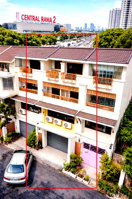 เช่าอาคารพาณิชย์ วิทยาลัยเทคนิคราชสิทธาราม : ให้เช่าอาคาร 4 ชั้น 17ตร.วา. 272 ตร.ม. ลดราคาครั้งที่5 เซนทรัลพระราม2 800ม. ไทวัสดุพระราม2 300ม. 5แอร์ รพ.พระราม 2 4นอน โลตัส พระราม2