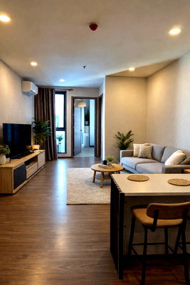 Condos for rent : R001/For Rent: Artizan Ratchada Spacious Modern Condo Near MRT Huai Khwang