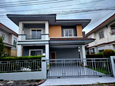 Houses for sale : Selling a used detached house in the Baan Srinakarin project, Sriracha, Chonburi.