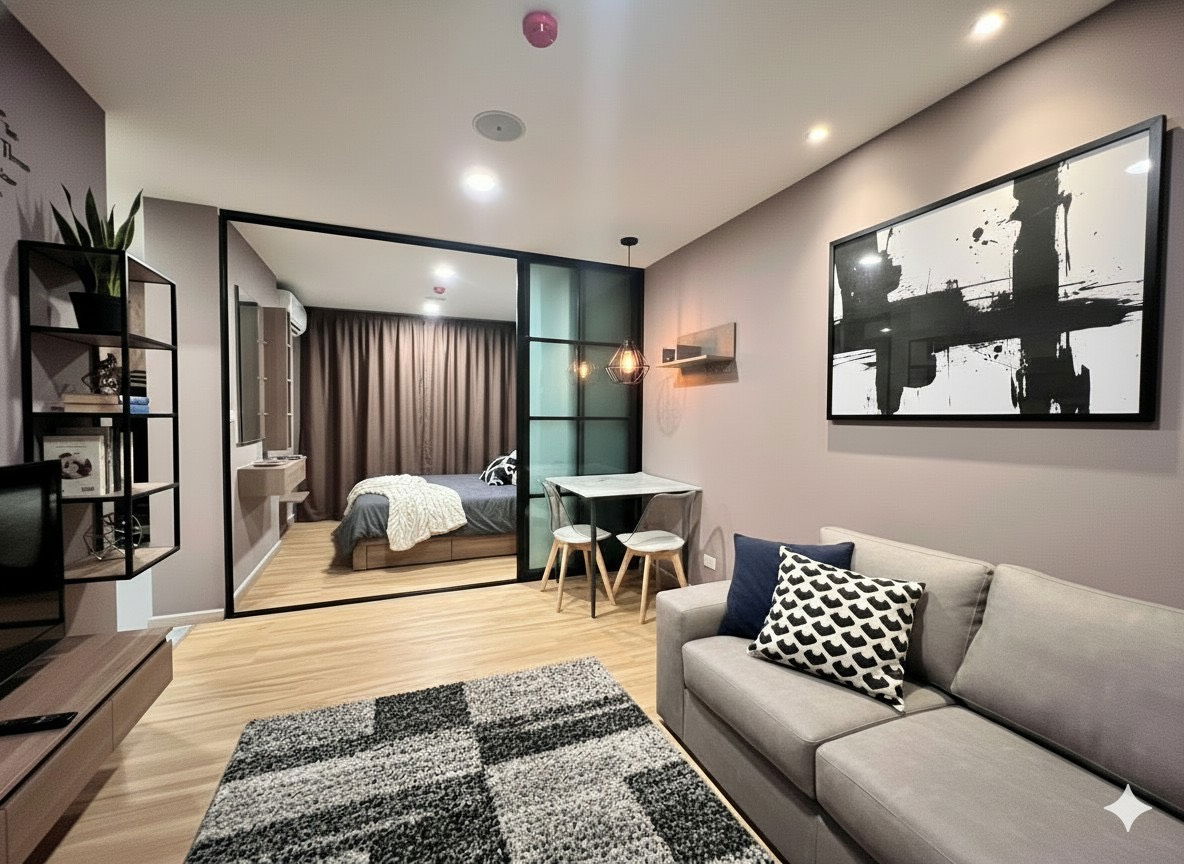 รูป ⚡️ ด่วน! ขายThe Cube Loft นวลจันทร์  2.29 ลบ. พร้อมเฟอร์ครบ โทรเลย 061-919-8080 - รูปที่ 2/12