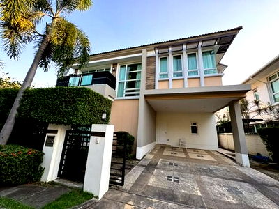 เช่าบ้านเดี่ยว เขตคันนายาว : HR3226ให้เช่าบ้านเดี่ยวหรู "Bangkok Boulevard รัชดา-รามอินทรา 2บ้านสวย สภาพดี เฟอร์นิเจอร์ครบ พร้อมเข้าอยู่