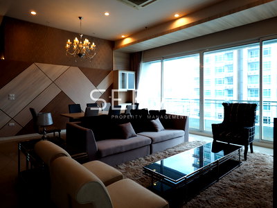 Condos for rent : 🔥3 Beds with Bathtub Large Room City View Luxury Room Fully Furnished Good Location Close To MRT Petchaburi  @ Circle Condominium