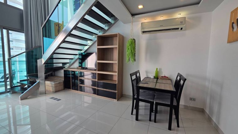 ⛵ Wongamat Tower⛵ Sea view / 20F / Duplex 1bedroom for quick sale彡