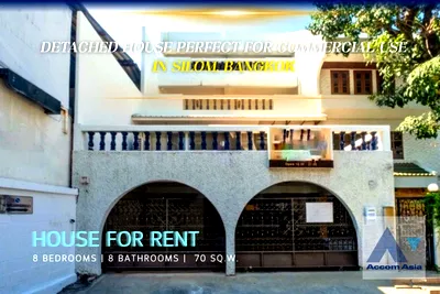 Townhouses for rent BTS Chong Nonsi : 🔼🔽 AccomA 📩 Large family home with greenery and natural ventilation in Silom (AA39989)