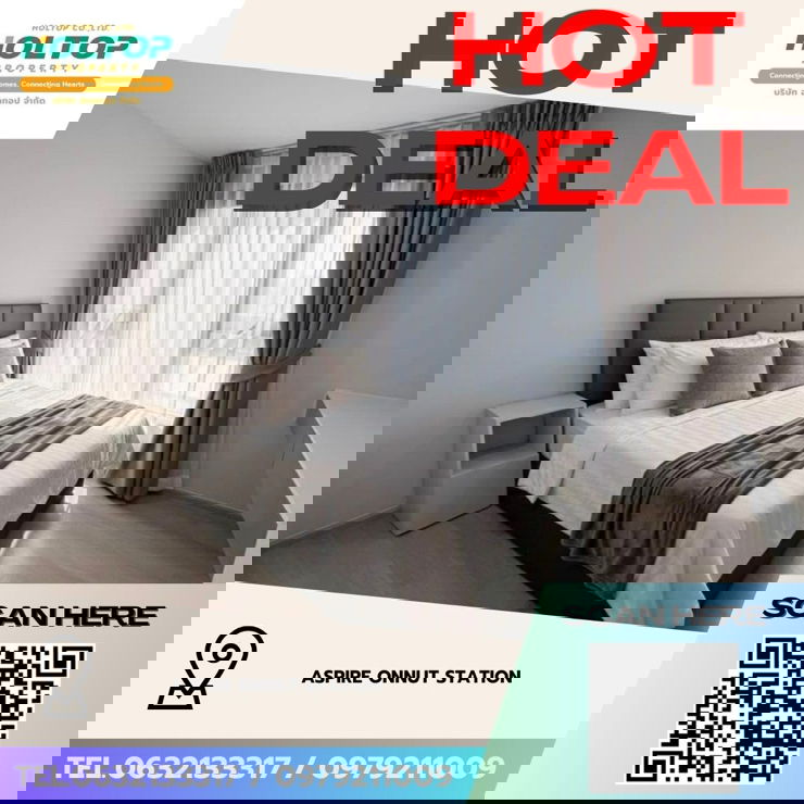 รูป #Z4720💥 200269 🔥ให้เช่าคอนโด Aspire Onnut Station - รูปที่ 1/11