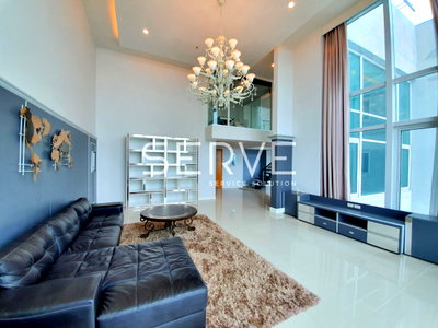 Condos for rent : 🔥Penthouse 4 Beds Large Room Super High Fl 40+ Luxury Room Fully Furnished Good Location Close To MRT Petchaburi  @ Circle Condominium
