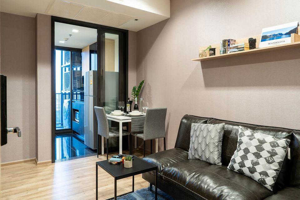 รูป ให้เช่า The line jatujak mochit ห้องสวยเฟอร์นิเจอร์ครบ พร้อมเข้าอยู่ ราคาดี ใกล BTS หมอชิต - รูปที่ 4/8