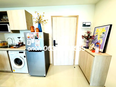 Condos for sale Thammasat University, Rangsit Campus : 🏠💖 D Condo Vivid – Beautiful Unit with Great Vibes, Bright & Colorful, 34 sq.m., Fully Furnished and Move-in Ready! 🎨✨