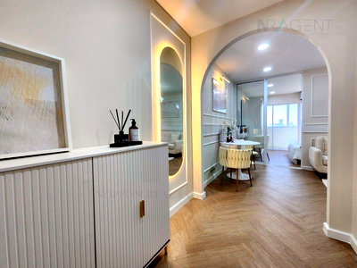 คอนโดให้เช่า : ให้เช่าคอนโด ศรีวรา แมนชั่น 1 อาคาร 1 ชั้น 11 1 ห้องนอน ขนาด 40 ตรม ใกล้ บิ๊กซี รัชดาภิเษก