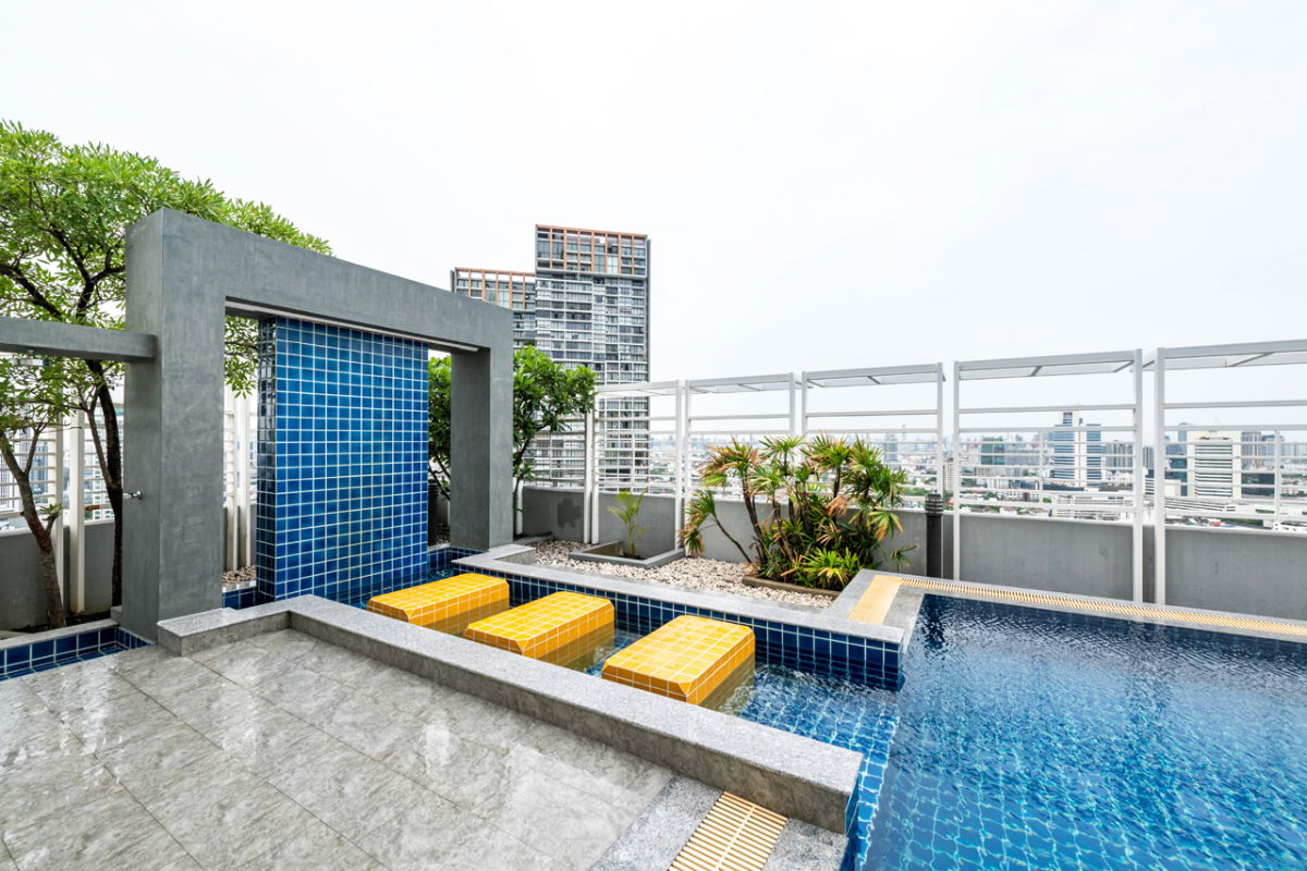 รูป ให้เช่า คอนโดชั้นบนสุด ห้องใหญ่ เนื้อที่ 36 sqm. The Zest Condo ลาดพร้าว 7  - รูปที่ 23/26