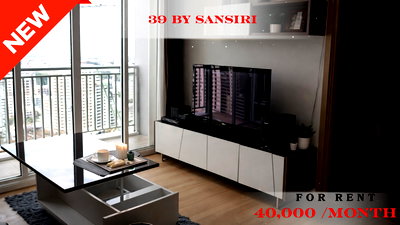 Condos for rent BTS Phrom Phong : 🍀🍀🍀 Prime Condo Location 🚆 For Rent 📍 39 by Sansiri 🔥🔥  (Line: @rent2022) Great location, ready to move in ✨ A10157