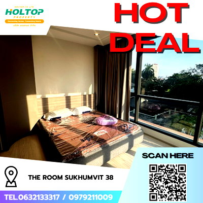 คอนโดให้เช่า : #R9346 🎉 210269 ให้เช่าคอนโด The Room Sukhumvit 38