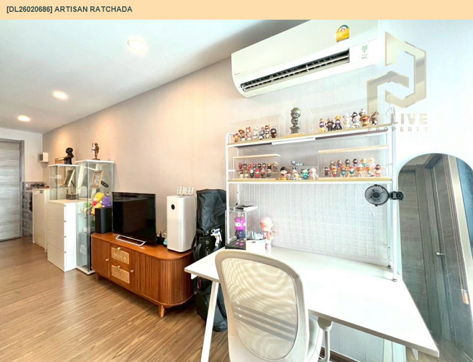 รูป DL26020686 ขายคอนโด อาร์ติซาน รัชดา (Artisan Ratchada) ใกล้ MRT ศูนย์วัฒนธรรม พร้อมเข้าอยู่ โทรด่วน 0800343450 LineID @655ebbvc - รูปที่ 6/9