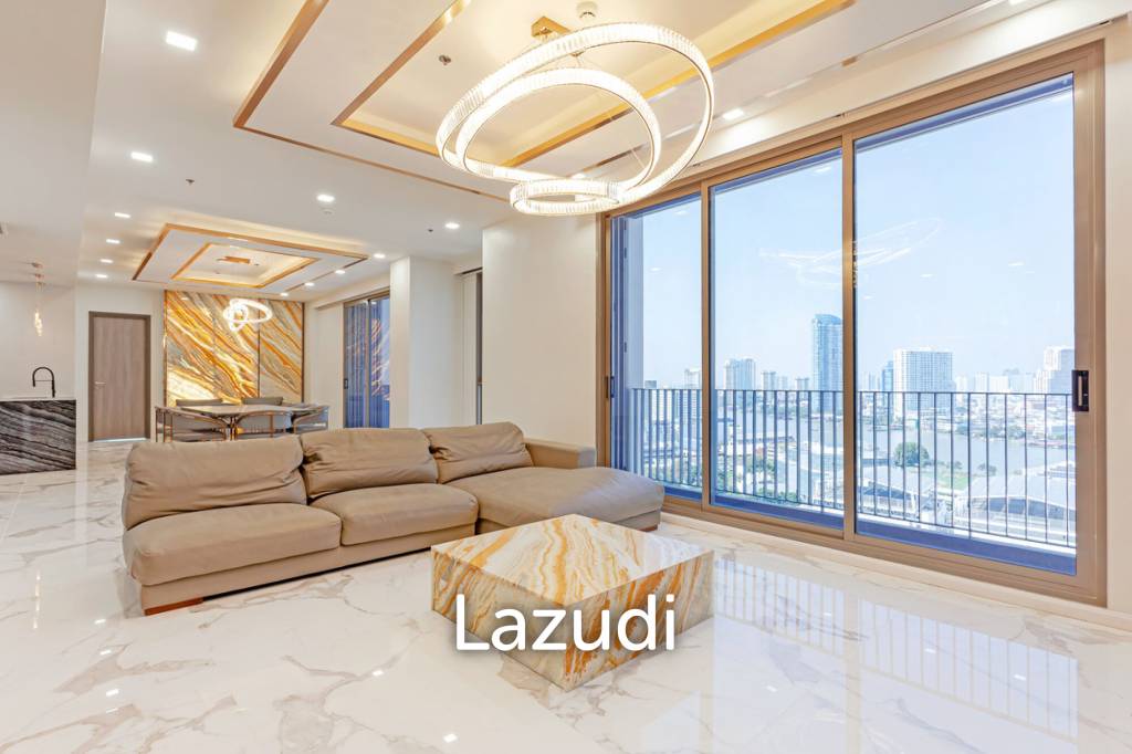 รูป 269 sqm luxury condo Wat Phraya Krai Bangkok – 3 bed on 19th floor - รูปที่ 4/14