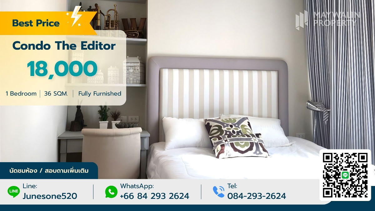 รูป ให้เช่าคอนโดมิเนียม The Editor - รูปที่ 1/10