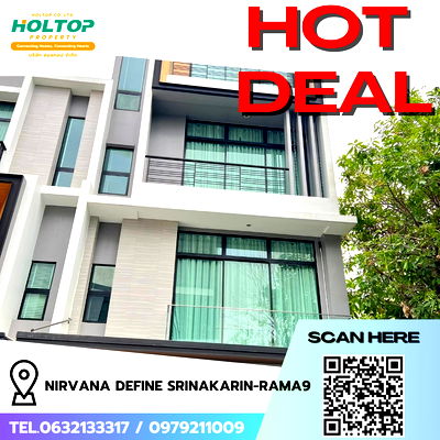 Townhouses for rent Krungthep Kreetha Road : #R9343 🎉 210269 House for Rent: Nirvana Define Srinakarin-Rama 9